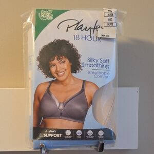 Playtex 18 Hour Silky Soft Smoothing Bra - Gray